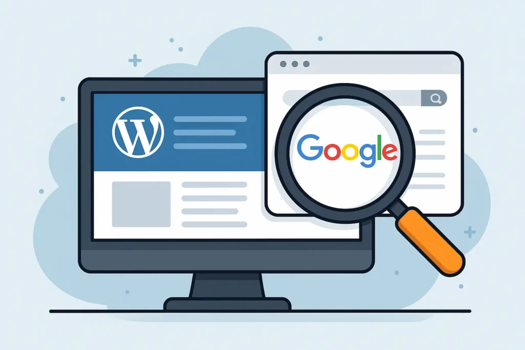 site wordpress invisible google